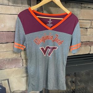 Virginia Tech ladies tee, size large